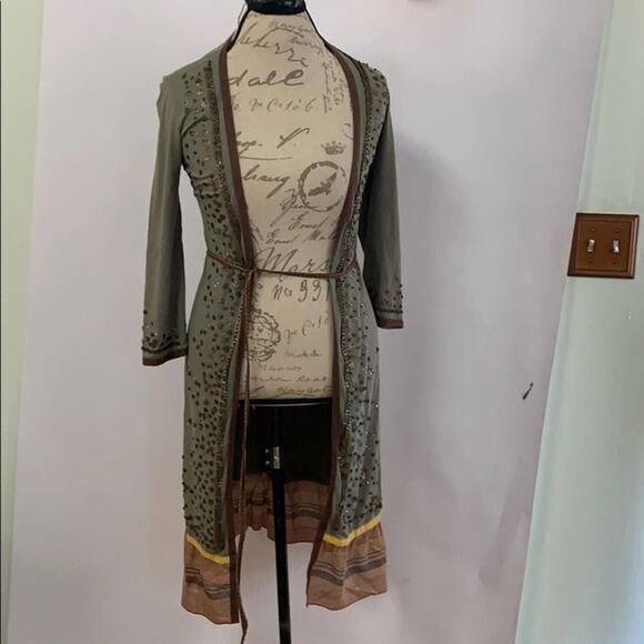 A COMMON THREAD OPEN CARDIGAN SEQUINS‎ DETA… - Picture 1 of 10